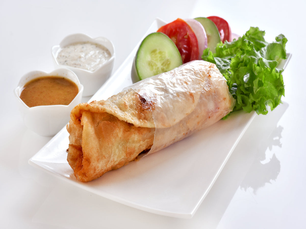 Delicious Chicken Malai Roll wrapped in fresh paratha – home meal delivery Karachi