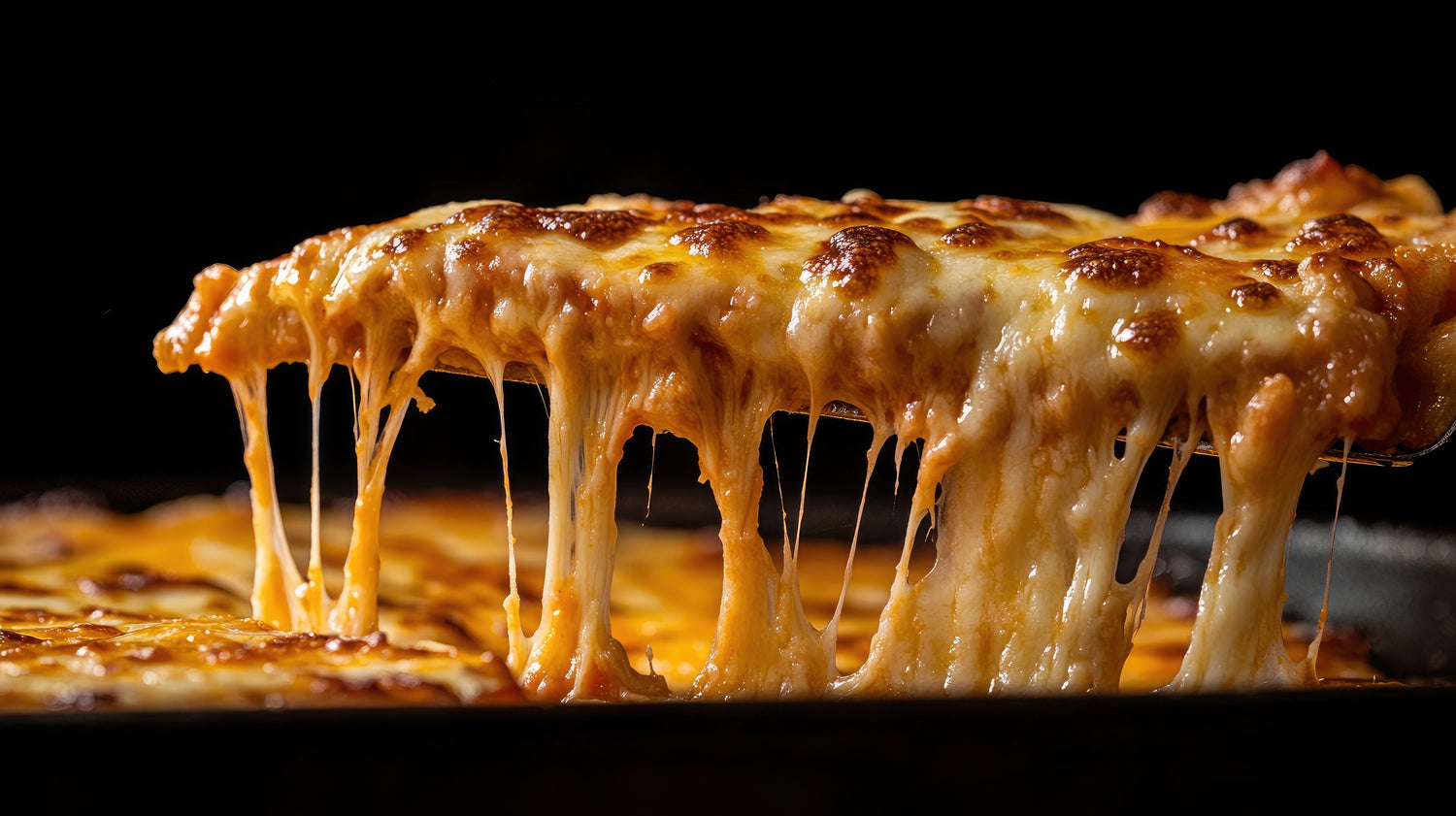 Cheesy slice of lasagna