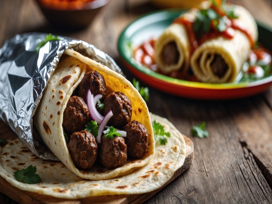 Seekh Kebab Roll with grilled kebabs and crispy paratha – food delivery in Karachi