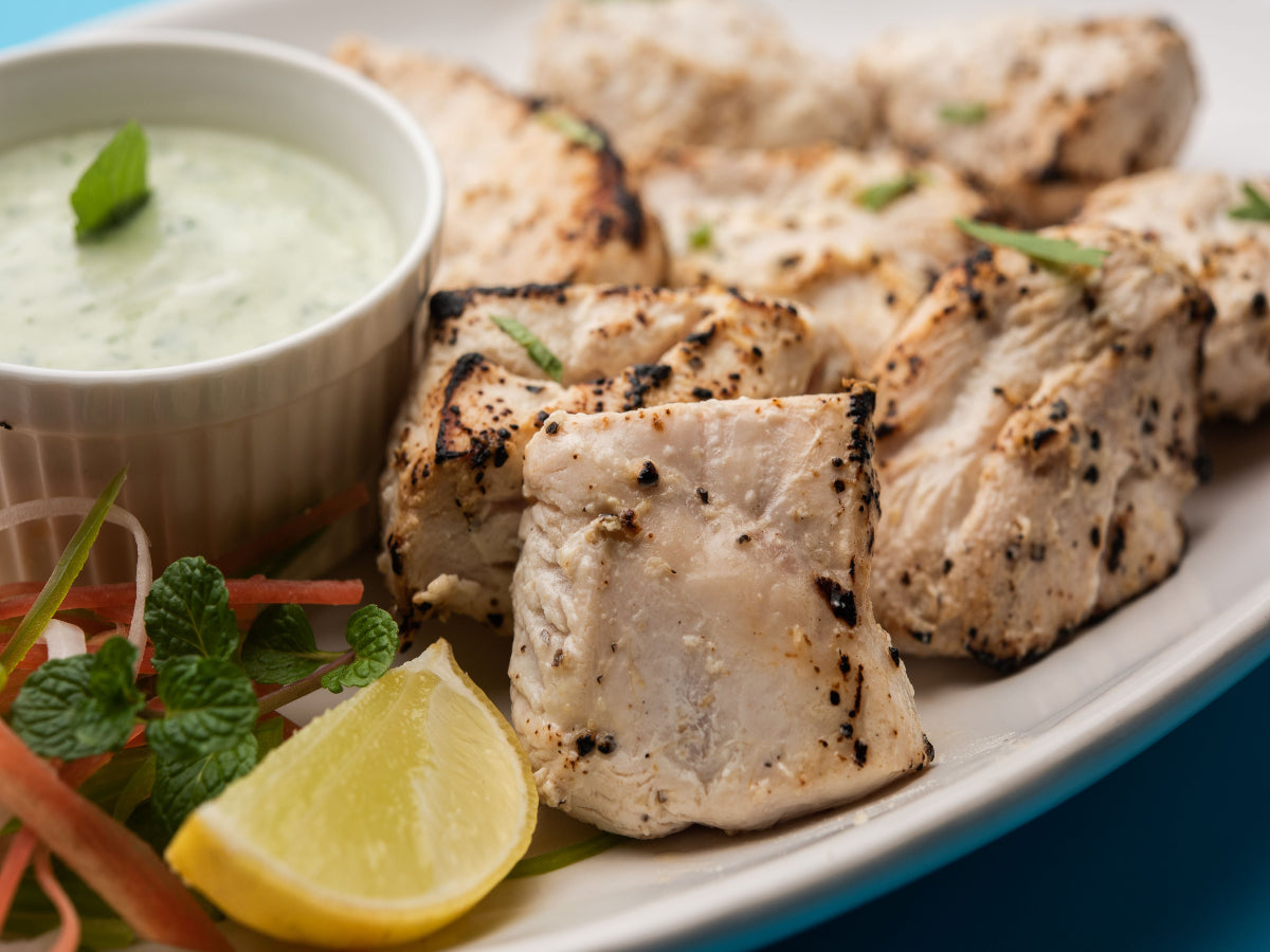 Creamy Chicken Malai Boti with grilled tender chicken – food delivery Karachi